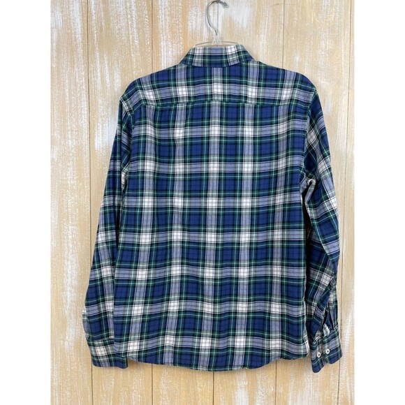 UNTUCKit  Shirt Men's Size M Lightweight Flannel Blue & Green Plaid - Picture 4 of 7